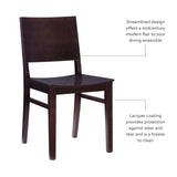 Devin Side Chair Brown- Set of Two