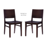 Devin Side Chair Brown- Set of Two