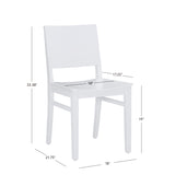 Devin Side Chair White Set Of 2