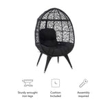 Egbert Round Chair Black