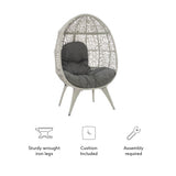 Egbert Round Chair Grey