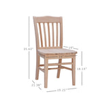 Bramwell Dining Chair Unfinished Set of 2