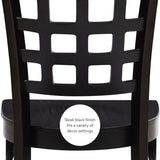 Lola Side Chair Wood Seat Black Set Of 2