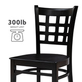 Lola Side Chair Wood Seat Black Set Of 2