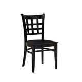 Lola Side Chair Wood Seat Black Set Of 2