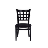 Lola Side Chair Wood Seat Black Set Of 2