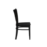 Lola Side Chair Wood Seat Black Set Of 2