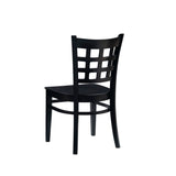 Lola Side Chair Wood Seat Black Set Of 2