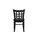 Lola Side Chair Wood Seat Black Set Of 2