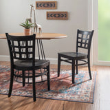 Lola Side Chair Wood Seat Black Set Of 2