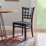 Lola Side Chair Wood Seat Black Set Of 2