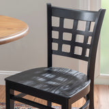 Lola Side Chair Wood Seat Black Set Of 2