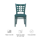 Lola Side Chair Green Set of 2
