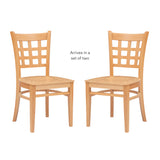 Lola Side Chair Wood Seat Natural Set Of 2