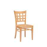 Lola Side Chair Wood Seat Natural Set Of 2