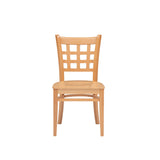 Lola Side Chair Wood Seat Natural Set Of 2