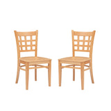 Lola Side Chair Wood Seat Natural Set Of 2