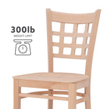 Lola Side Chair Unfinished Set Of 2