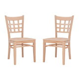 Lola Side Chair Unfinished Set Of 2