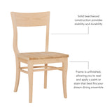 Chandler Side Chair Unfinished Set Of 2