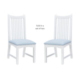 Bonnie Upholstered  Side Chair White Set of 2