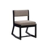 Callum 2 Position Sled Base Chair Black Stone