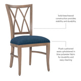 Andes Chair Nat Blue Set Of 2