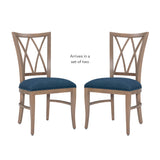 Andes Chair Nat Blue Set Of 2