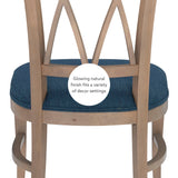 Andes Chair Nat Blue Set Of 2