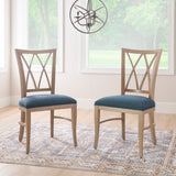 Andes Chair Nat Blue Set Of 2
