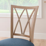 Andes Chair Nat Blue Set Of 2