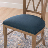 Andes Chair Nat Blue Set Of 2