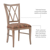 Andes Chair Natural Flwr Set Of 2