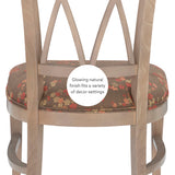 Andes Chair Natural Flwr Set Of 2