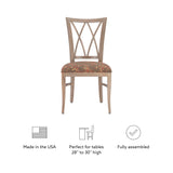 Andes Chair Natural Flwr Set Of 2