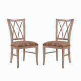 Andes Chair Natural Flwr Set Of 2