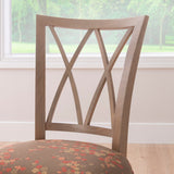 Andes Chair Natural Flwr Set Of 2