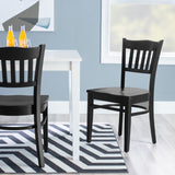 Overby Chair Wood Seat Black Set Of 2