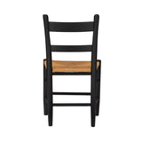 Tabitha Side Chair Black Natural Set of 2