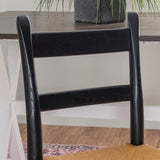 Tabitha Side Chair Black Natural Set of 2