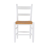 Tabitha Side Chair White Natural Set of 2