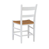 Tabitha Side Chair White Natural Set of 2