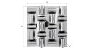 Arete Wall Tile, Stainless Steel
