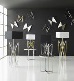 Butterfly Floor Lamp, Stainless Steel