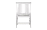 Slatted Folding Chair, Stainless Steel