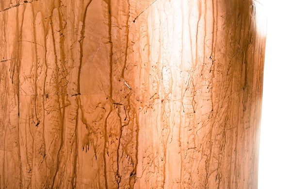 Button End Table, Von Braun Finish