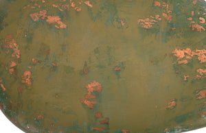 Wedge End Table, Lichen Finish