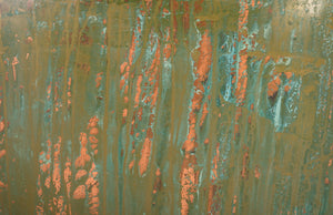 Wedge End Table, Lichen Finish