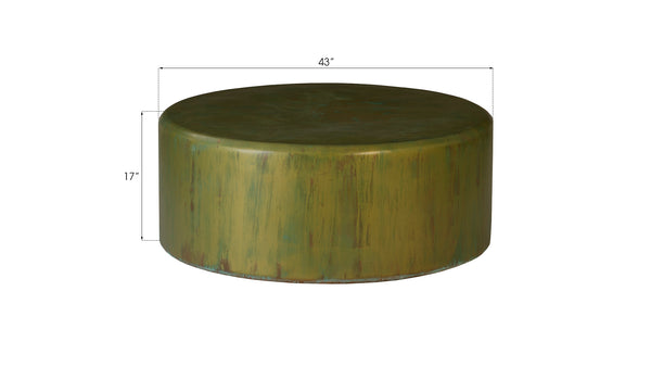 Button Coffee Table, Lichen Finish