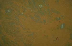 Button End Table, Lichen Finish